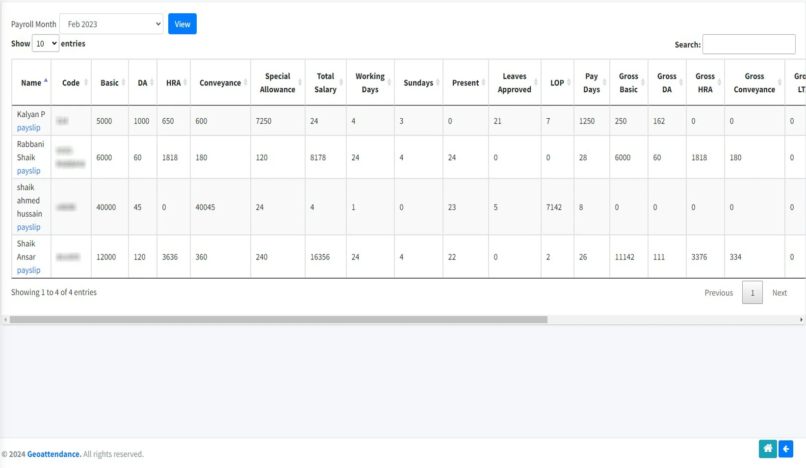 Payroll Register